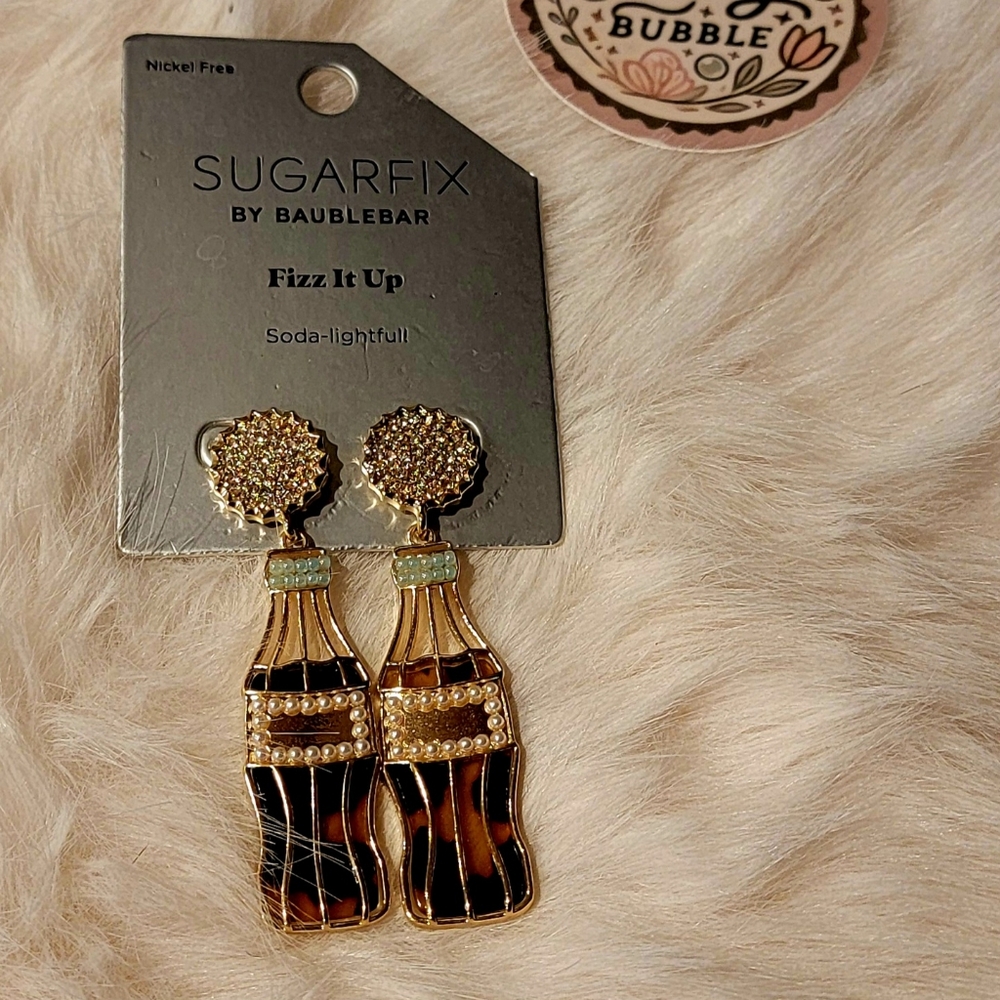Gold and Brown Earrings